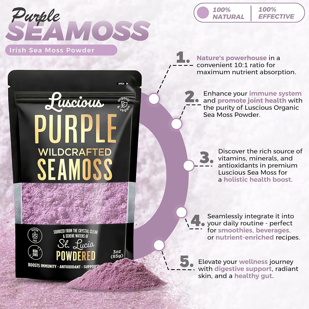 Generic Luscious Sea Moss Powder -3 Pack of