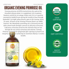 SULU ORGANICS 100% Pure Organic All Natural Evening Primrose Oil 12%
