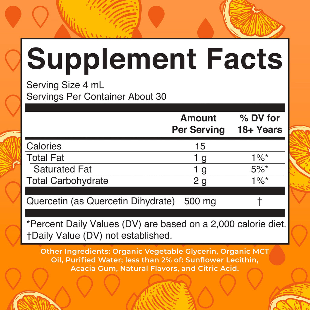 MaryRuth's Quercetin Liquid Drops 500mg - 4 Fl Oz - image 2