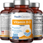 Health Genesis Vitamin D3 10000 IU - 380 Softgels - image 4