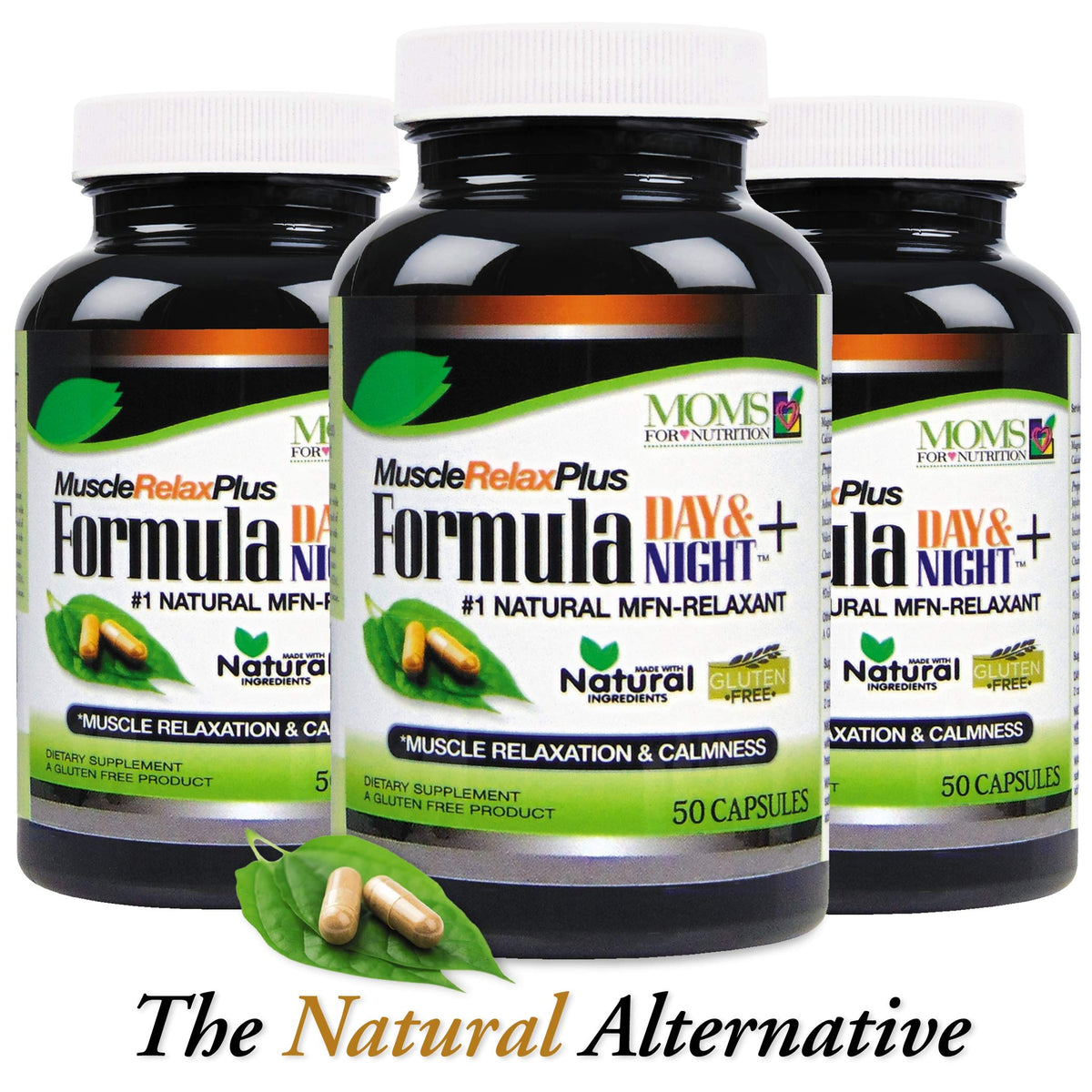 Moms For Nutrition All Natural Muscle Relax Formula Plus - 50 Capsules - image 5