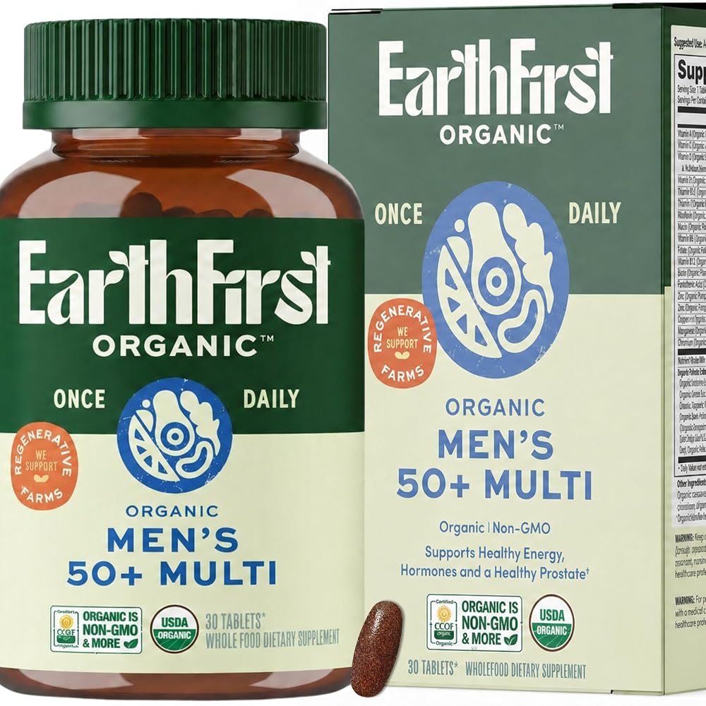 EarthFirst Organic Once Daily Multi for Men 50+