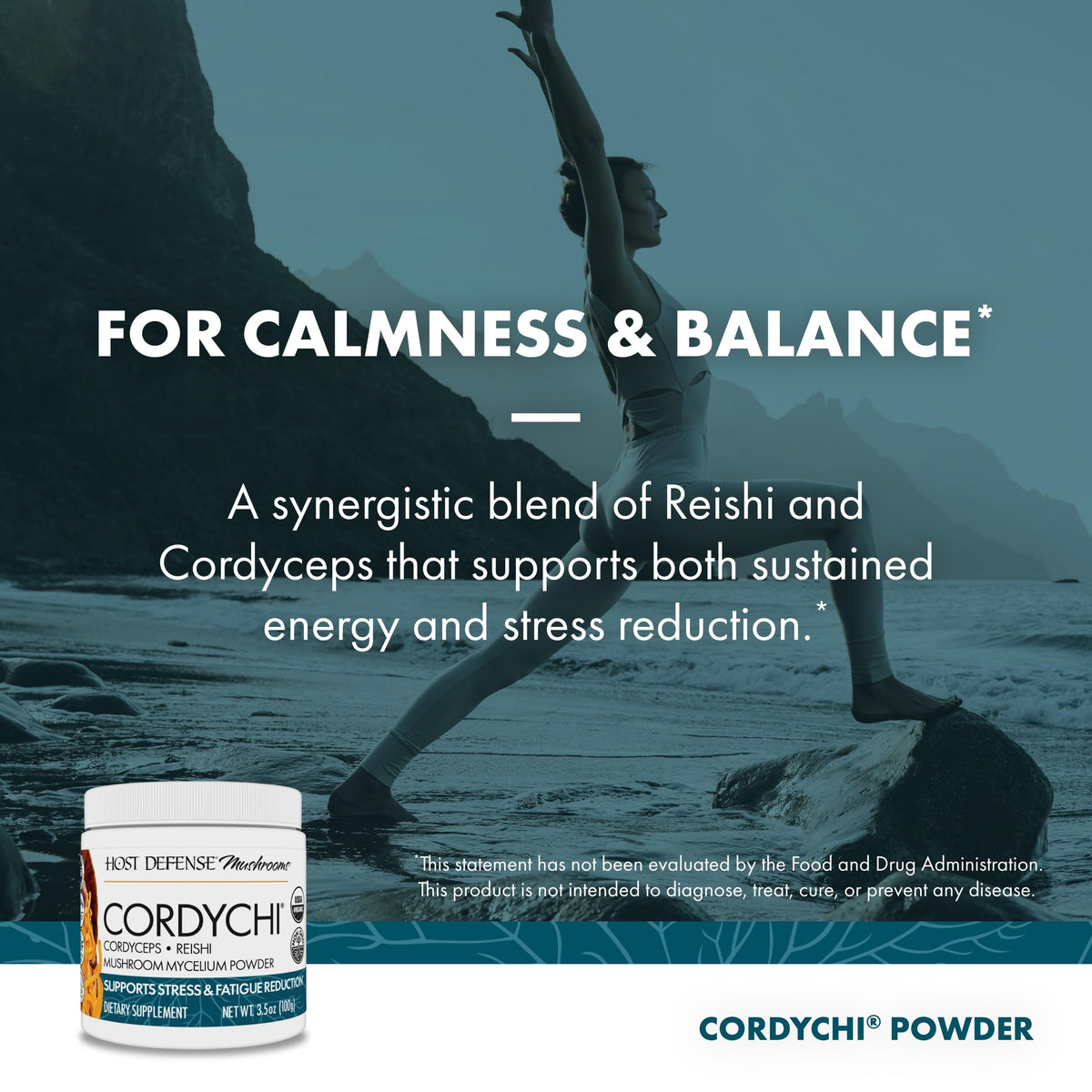 Host Defense CordyChi Powder Immune Support - 3.5 oz - image 5
