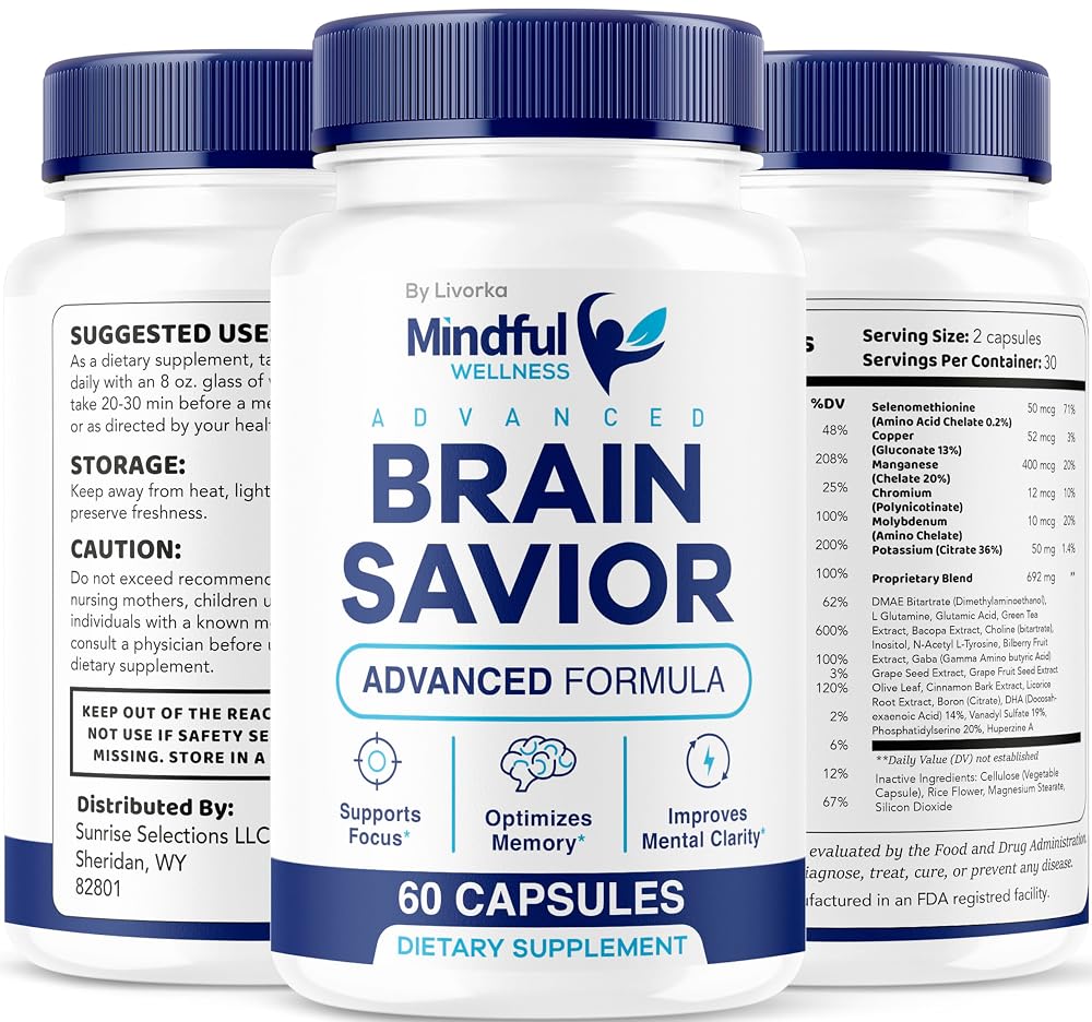 Pharmagetics Mindful Wellness Advanced Brain Savior Capsules - 180 Capsules - image 7