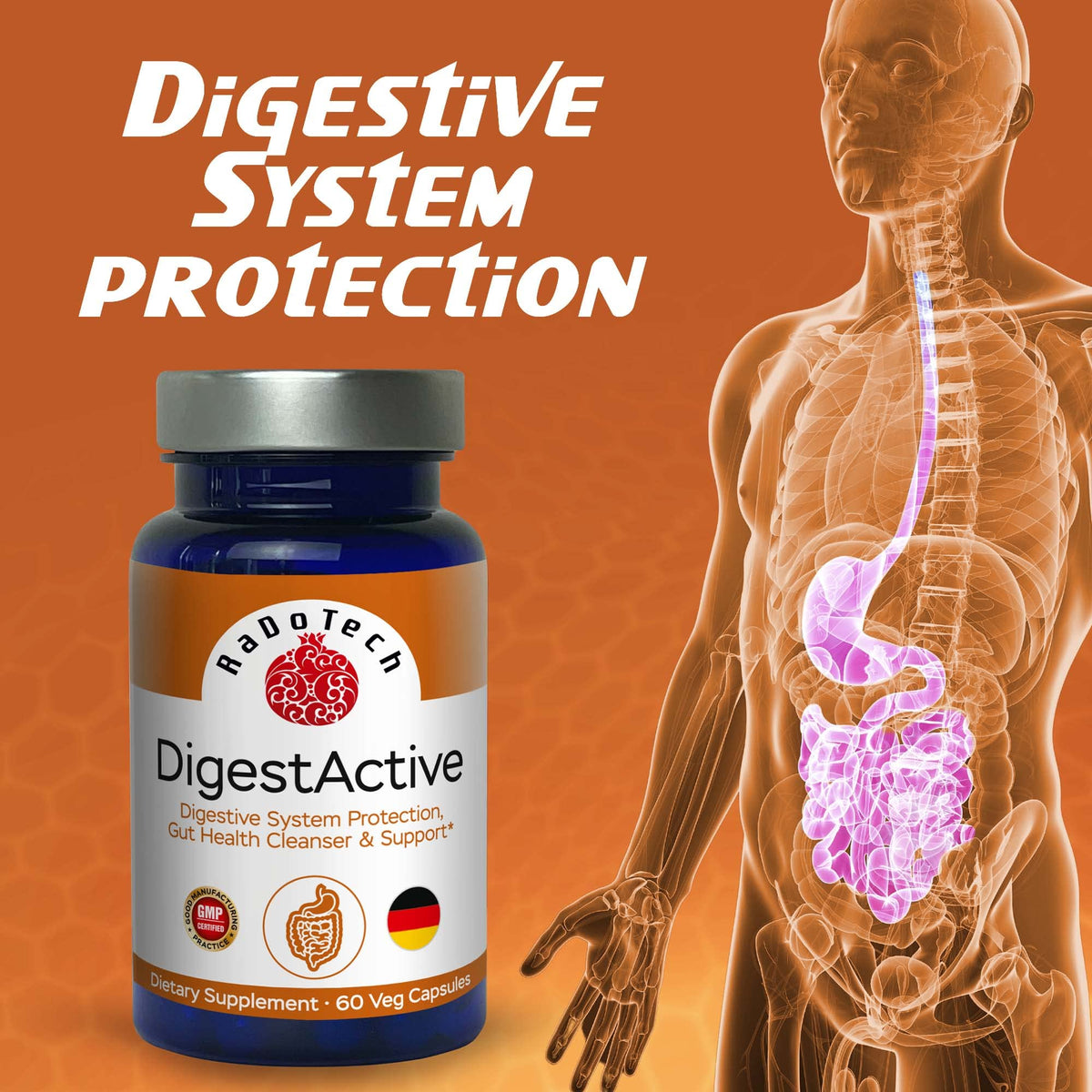 RaDoTech DigestActive Digestive Support - 60 Capsules - image 2