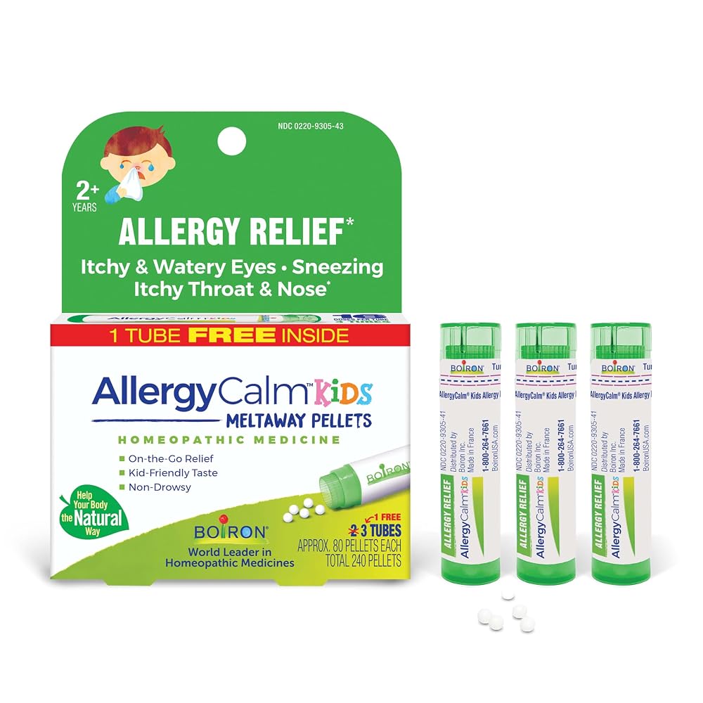 Boiron AllergyCalm Kids Pellets for Relief from Allergy and Hay Fever