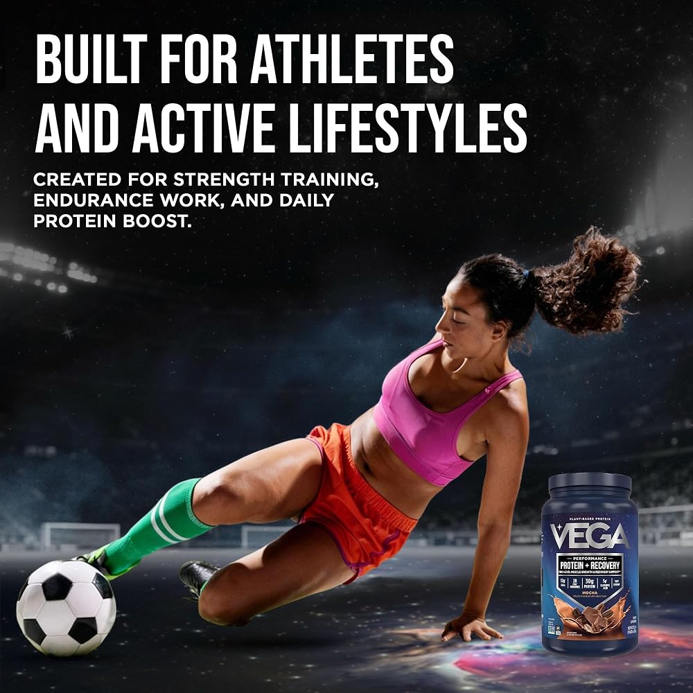 Vega Protein + Recovery Mocha Plant-Based Protein Powder - Pack of 12 - image 9