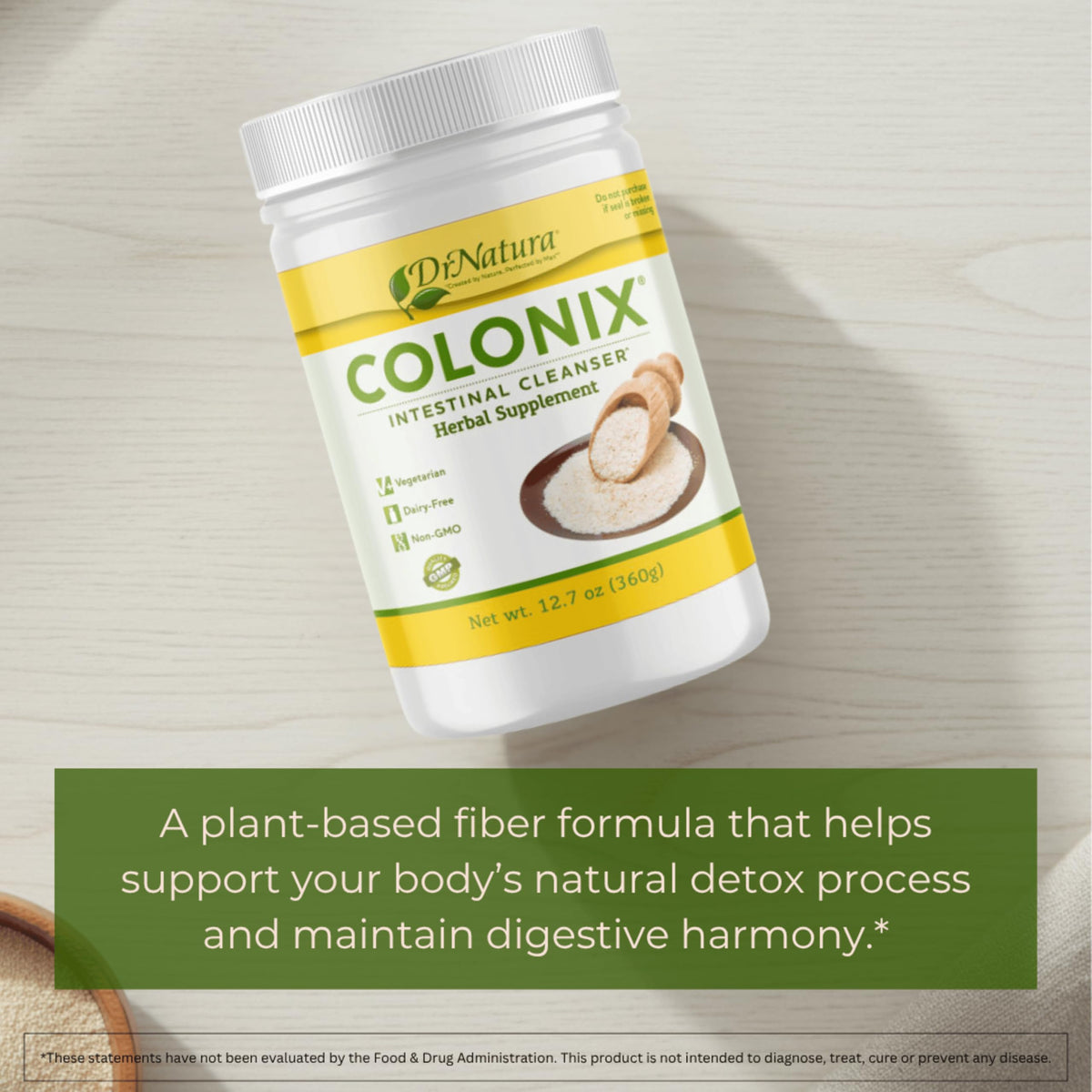 DrNatura Colonix Intestinal Cleanser Fiber Powder - 12.7 oz - image 2