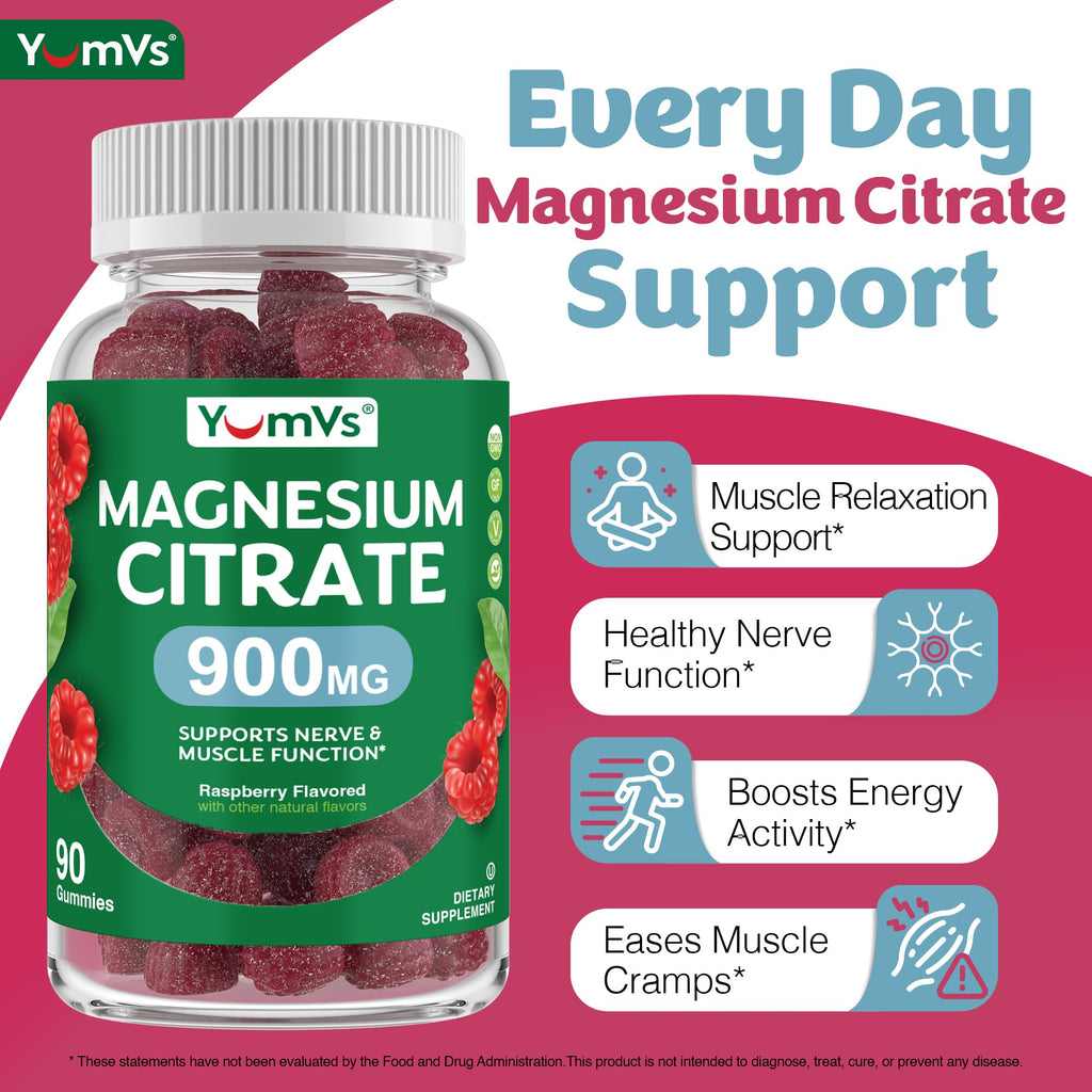 YUM-V'S Magnesium Citrate Gummies by YumVs