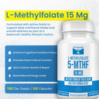 LifeStrength L-Methylfolate 15 mg Supplement - 120 Capsules - image 3