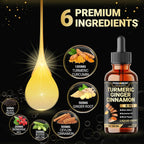 Penhoment 6in1 Liquid Turmeric Curcumin with Ginger & Berberine - 2 Fl Oz - image 3