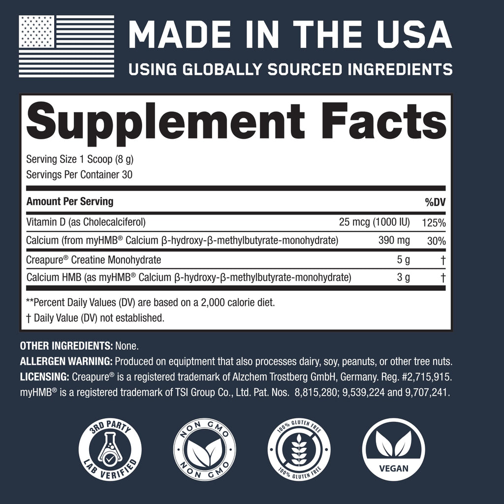 SteelFit Creatine HMB Powder with Creapure - 30 Servings - image 9