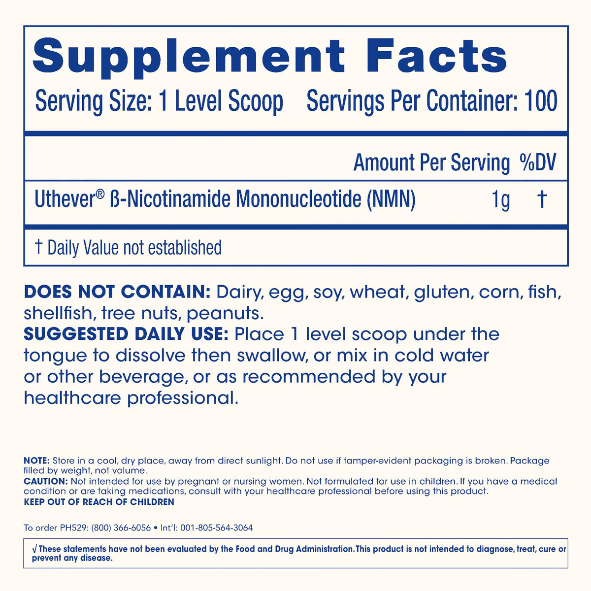 ProHealth NMN Pro Powder Clinically Studied Uthever® NMN. NAD+