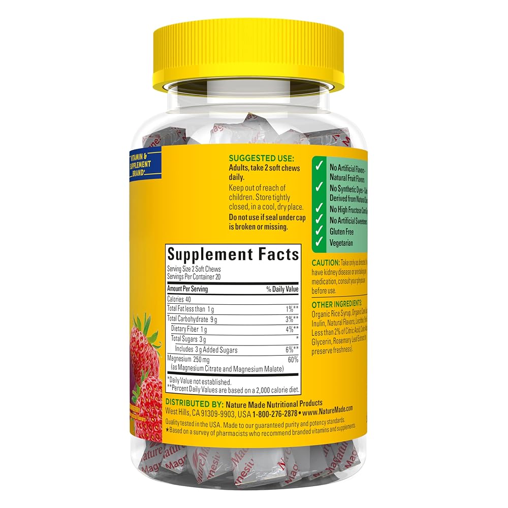 Nature Made High Absorption Magnesium Complex Soft Chews - 40 Count - image 9