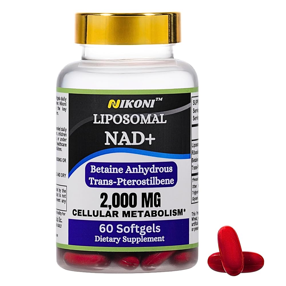 Nikoni Liposomal NAD+ 2000 mg with TMG and Pterostilbene