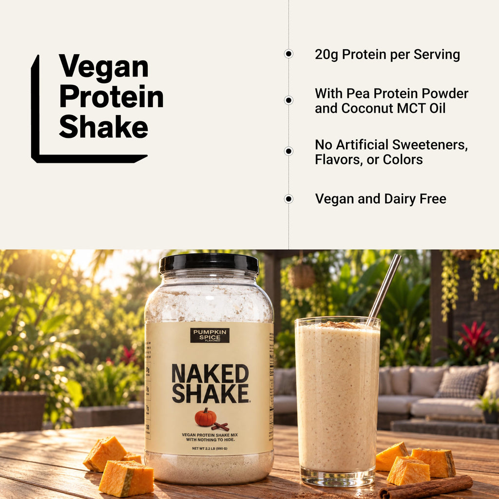 Naked Shake - Protein Powder - Plant Based Protein Shake - 30 Servings