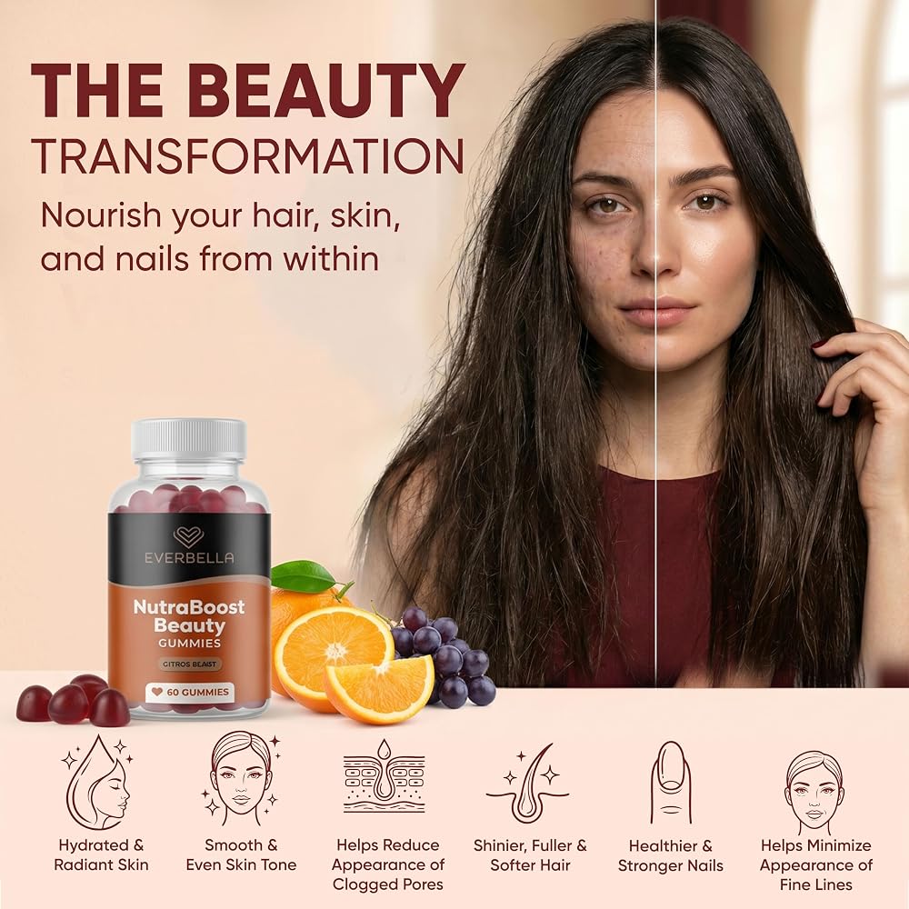 EverBella NutraBoost Beauty Gummies with Biotin & Vitamin C - 60 Count - image 9