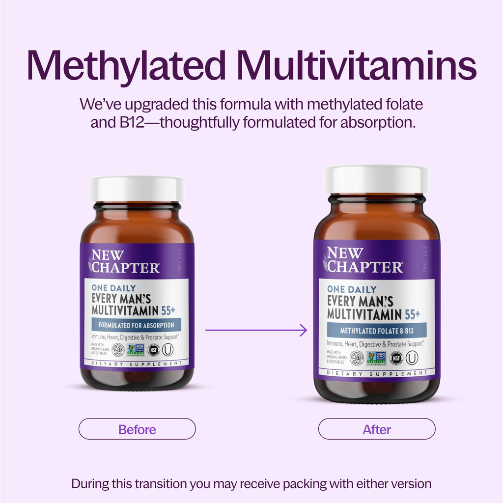 New Chapter Multivitamin for 50 Plus Immune Support
