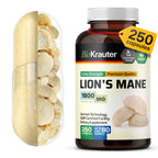 BIO KRAUTER Lion's Mane for Focus Support & Brain Health - 250 Capsules