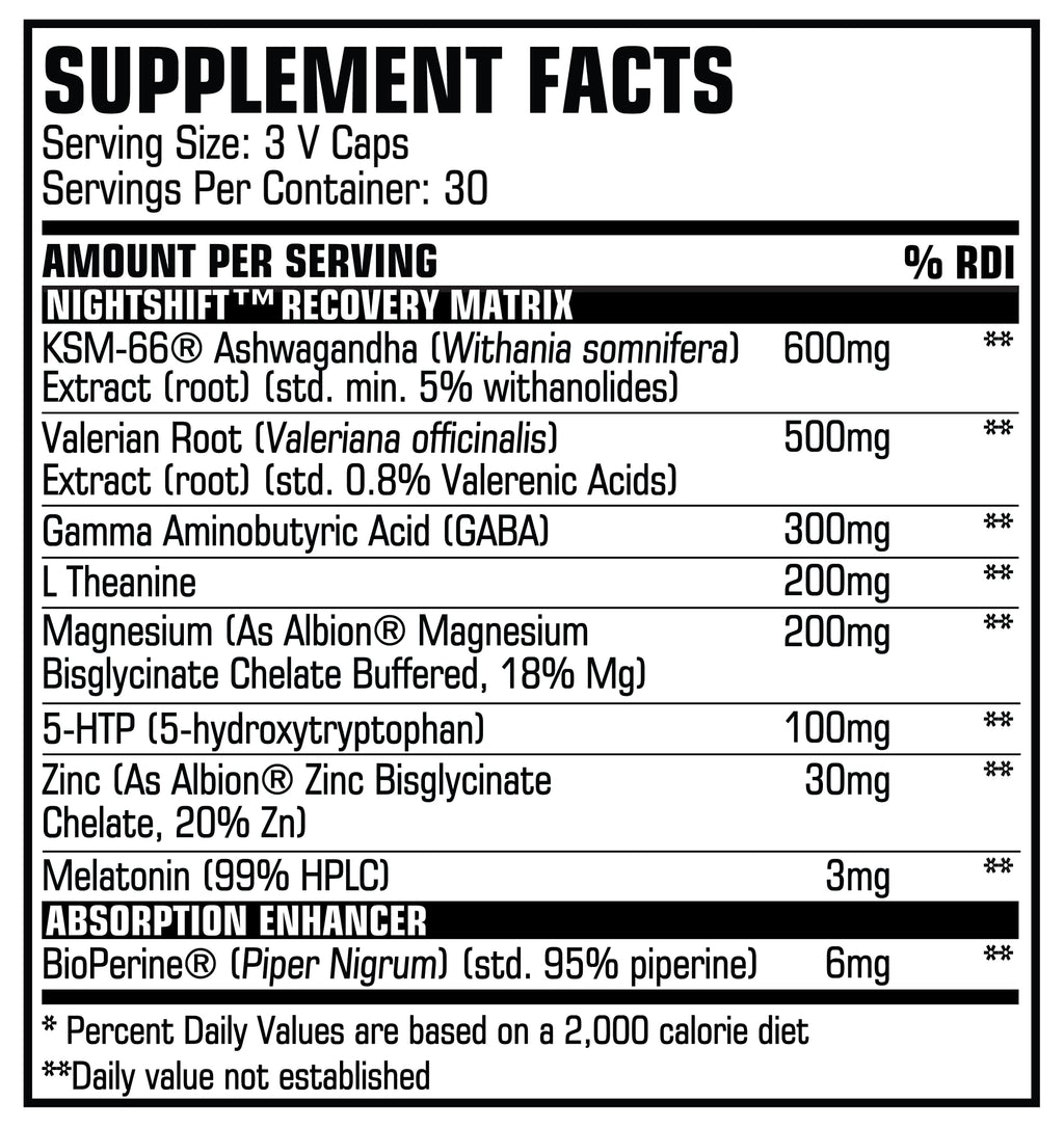 PROCCOR NightShift Sleep Support with KSM66 Ashwagandha - 90 Vegan Capsules - image 2
