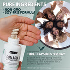 ibodycare Collagen Type 1 & 3 with Vitamin C - 90 Capsules - image 6