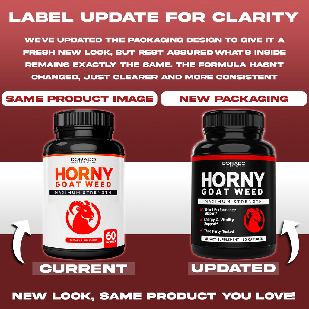 Dorado Nutrition Horny Goat Weed for Men - 60 Capsules - image 2