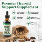 Rejuvica Health Thyrobin Thyroid Support Supplement with Iodine from