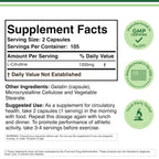 Double Wood Supplements L-Citrulline 1,200mg Nitric Oxide - 210 Capsules - image 2
