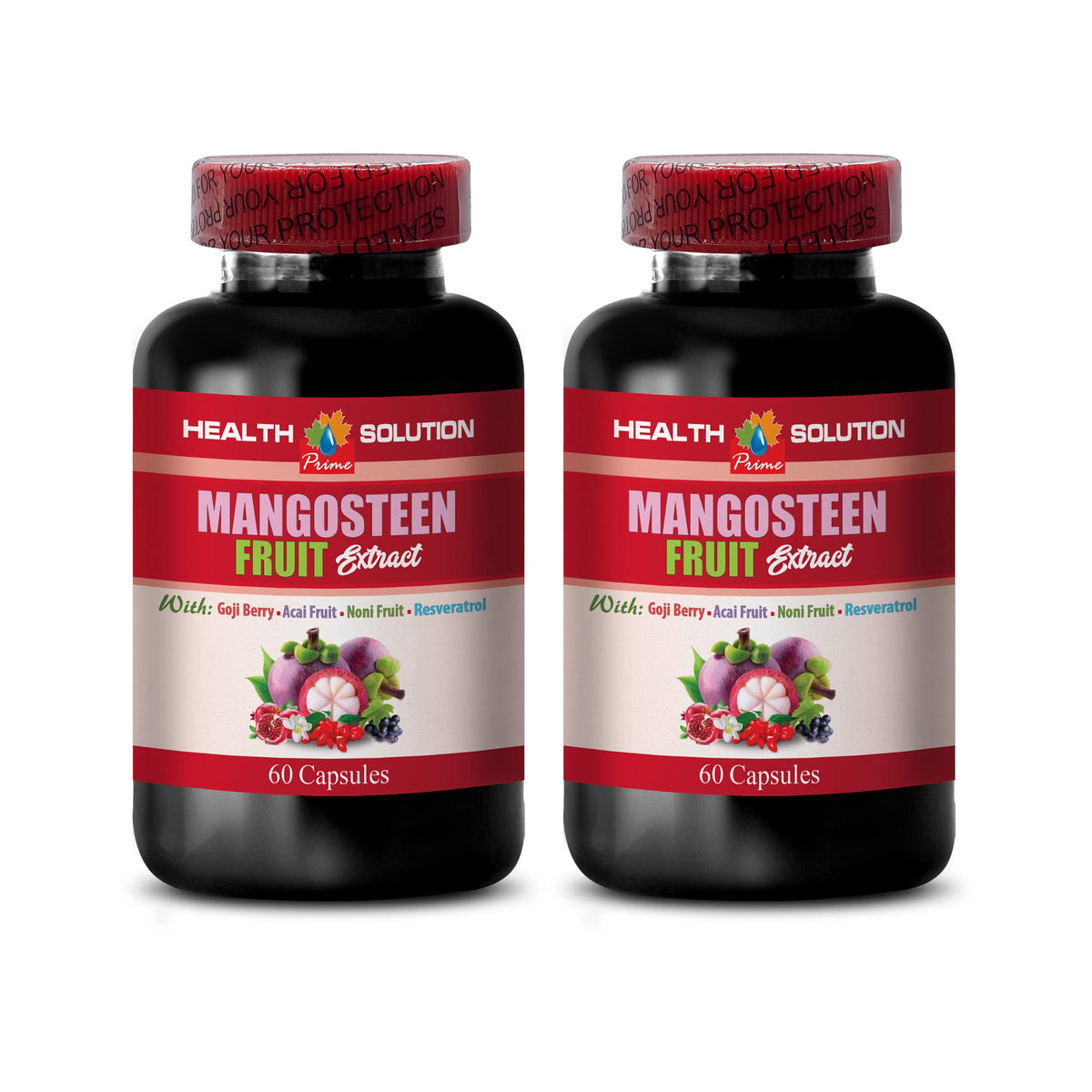 Health Solution Prime Mangosteen Fruit Extract Complex - 120 Capsules