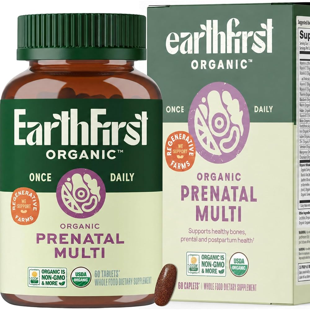 EarthFirst Organic Prenatal Once Daily Multivitamin for Women