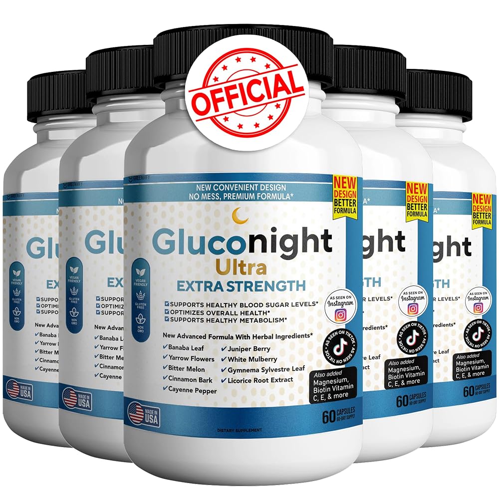 GREENVIFY Gluconight Ultra Extra Strength - Herbal Blood Sugar
