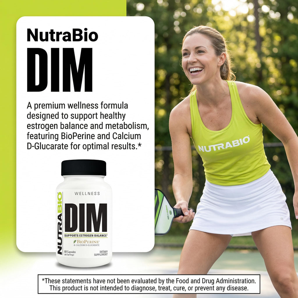 NutraBio DIM Supplement Supports Estrogen Balance 100mg - 60 Vegetable Capsules - image 8