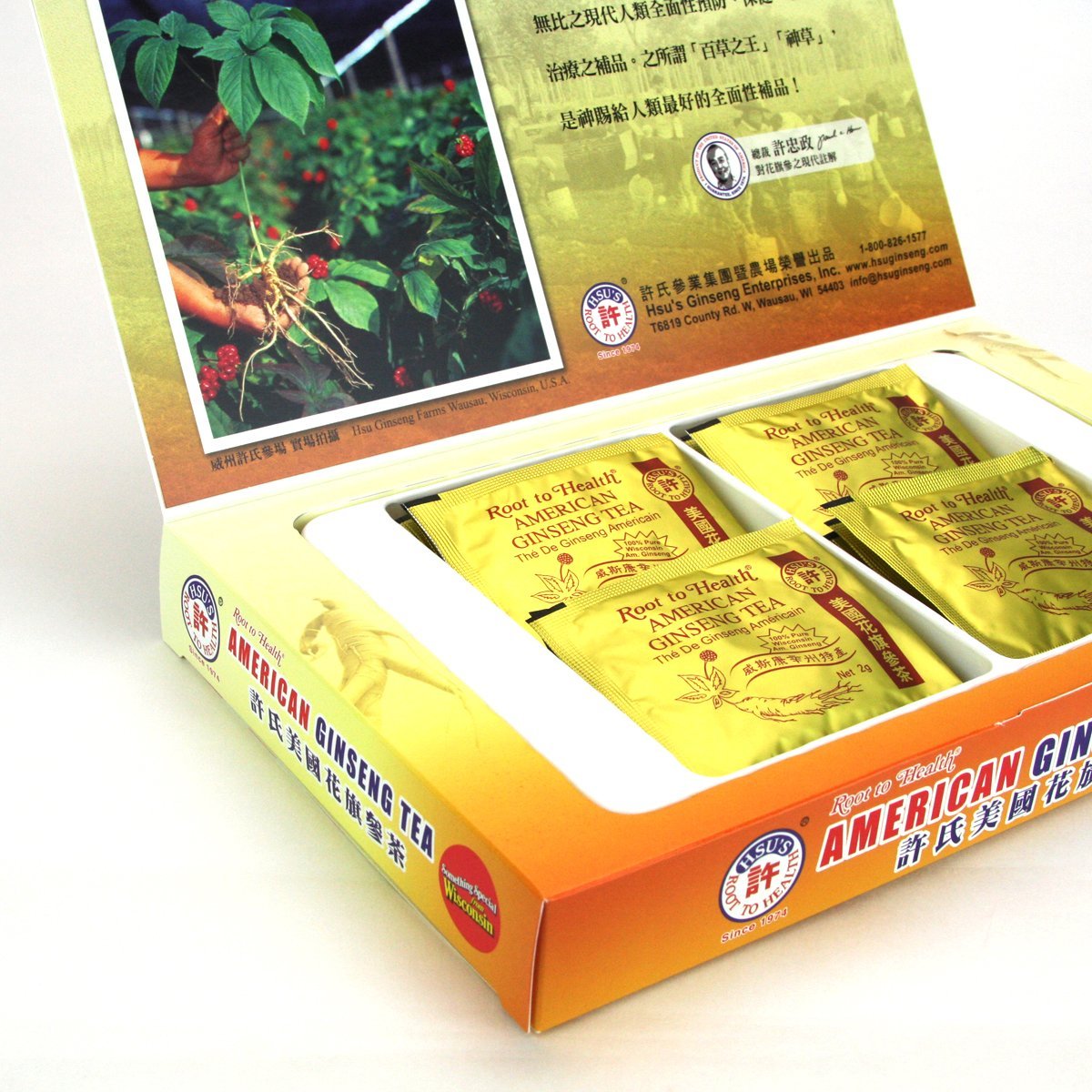 Hsu's American Ginseng Tea Bags