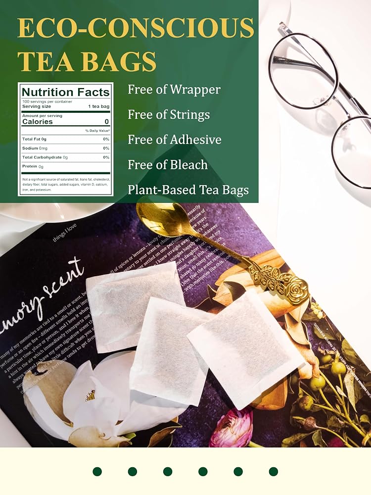 GLDNT Organic Green Tea Bags, Caffeinated - 100 Count - image 5