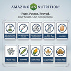 Amazing Nutrition Red Yeast Rice 600 mg Plus CoQ-10 - 120 Capsules - image 4