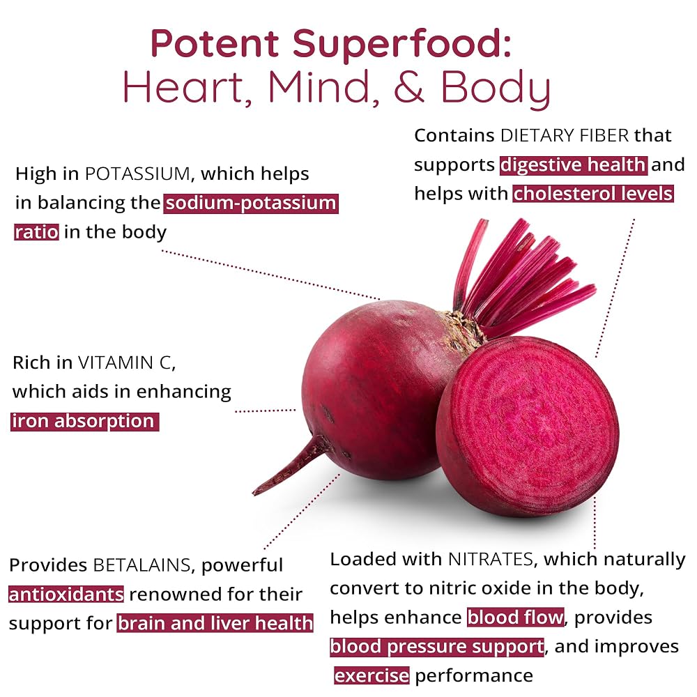 Happy Healthy Hippie Organic Beet Root Capsules 1,300 mg - 60 Count - image 7