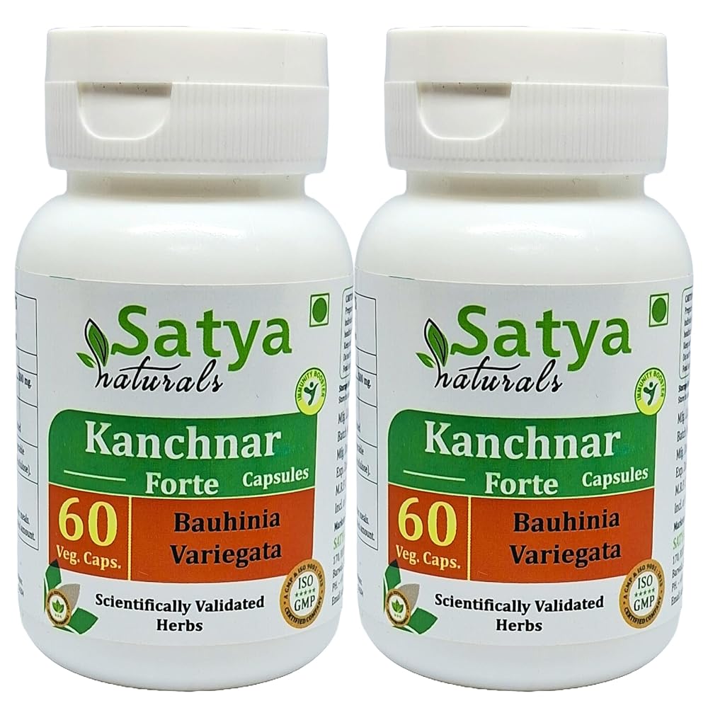 Satya Naturals Kanchnar Forte Capsules 500 mg. 60 Veg. Capsule