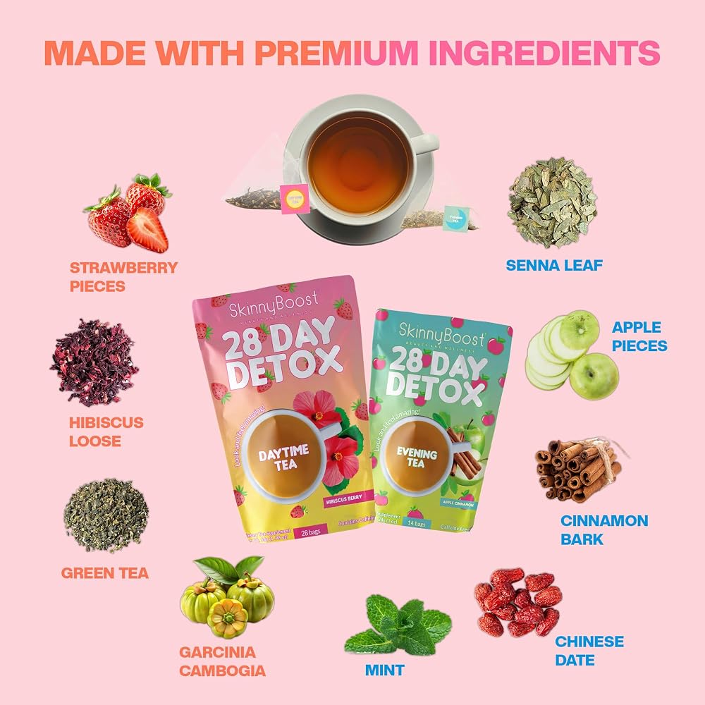 SkinnyBoost Detox Tea Kit with Green Tea & Garcinia Cambogia - image 4