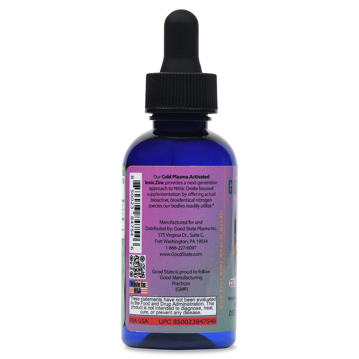 Good State Cold Plasma-Activated Liquid Ionic Zinc - 2 fl oz - image 3