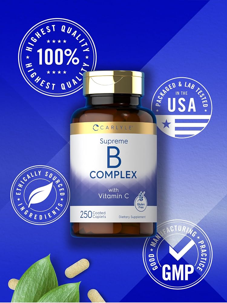 Carlyle B-Complex with Vitamin C & Folic Acid - 250 Caplets - image 6