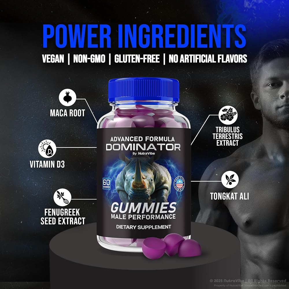 NutraRize Dominator Gummies for Men - 180 Gummies - image 5