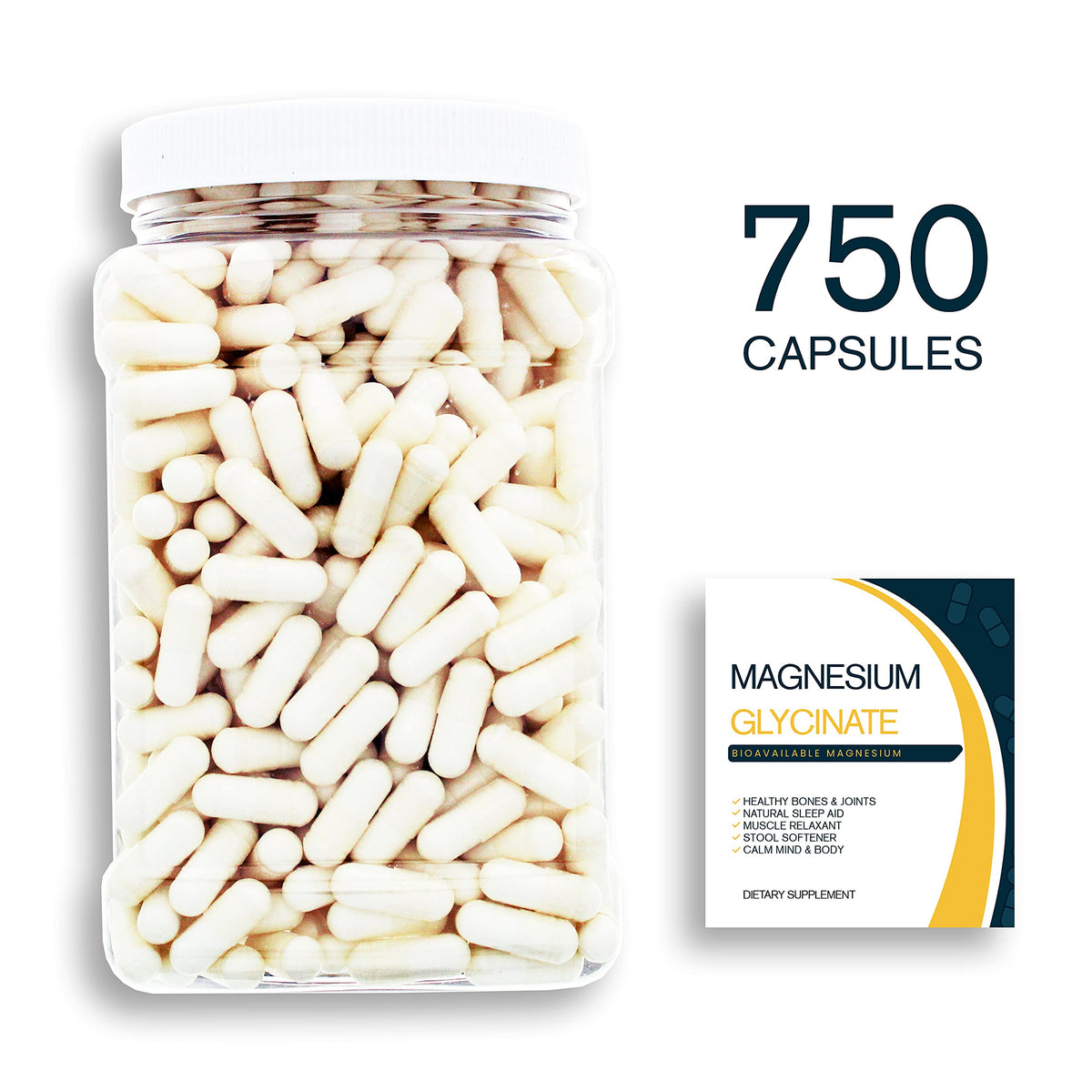 Bulk Buy Magnesium Glycinate - 400 mg Pure Mg2+ complexed