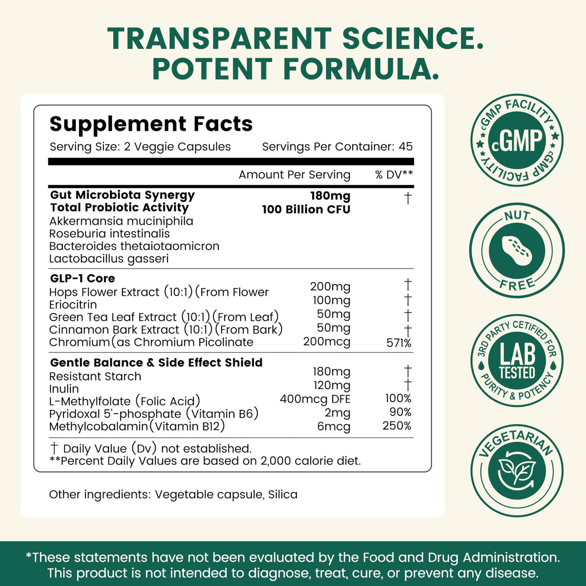 Vitarevive GLP-1 Supplement with Akkermansia Probiotic - 90 Capsules - image 2