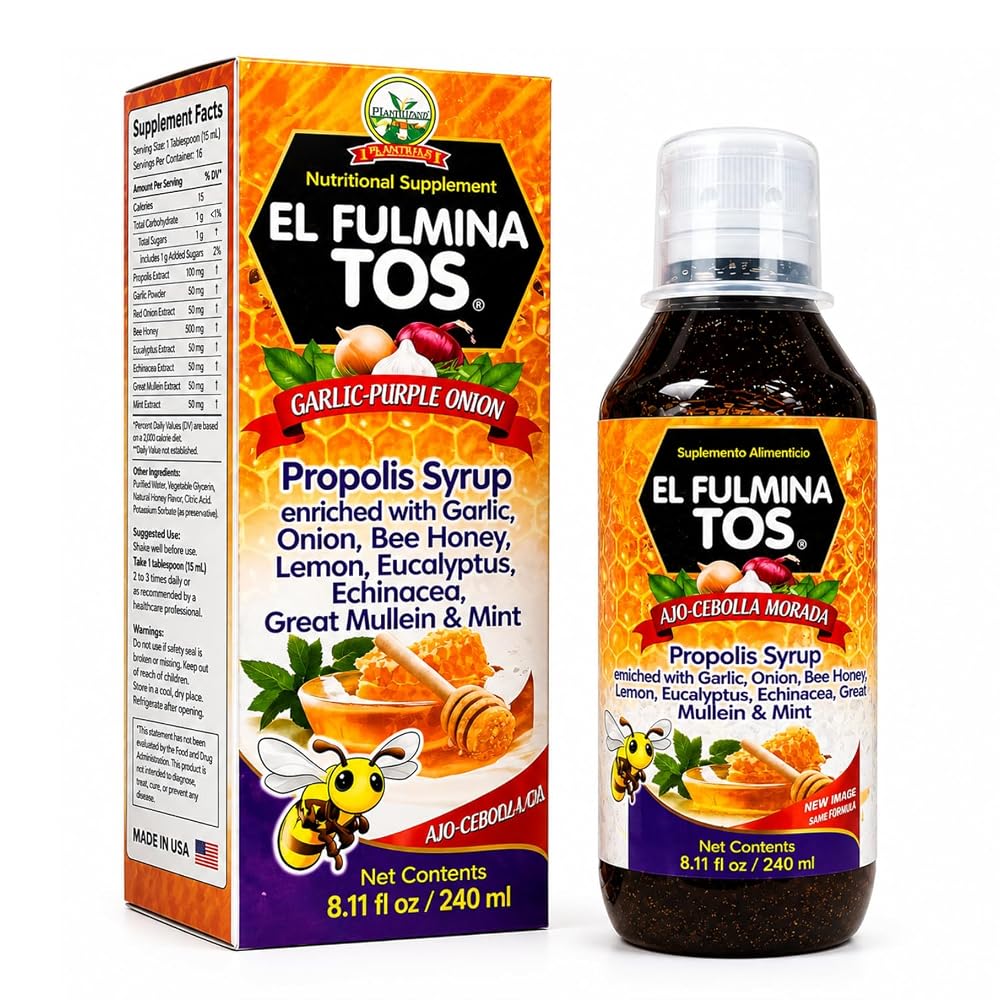 Fulminatos El Fulmina TOS Herbal Syrup with Propolis & Honey - 240 mL