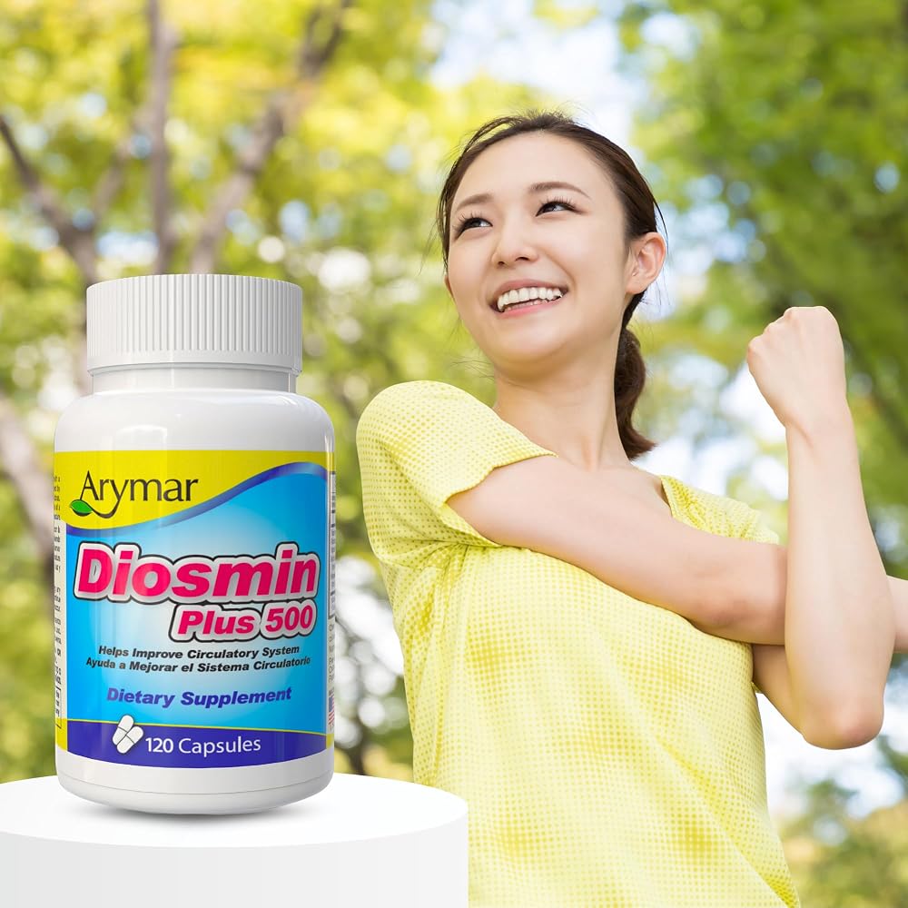Arymar Diosmin Plus 500 Circulatory Support - 120 Capsules - image 3