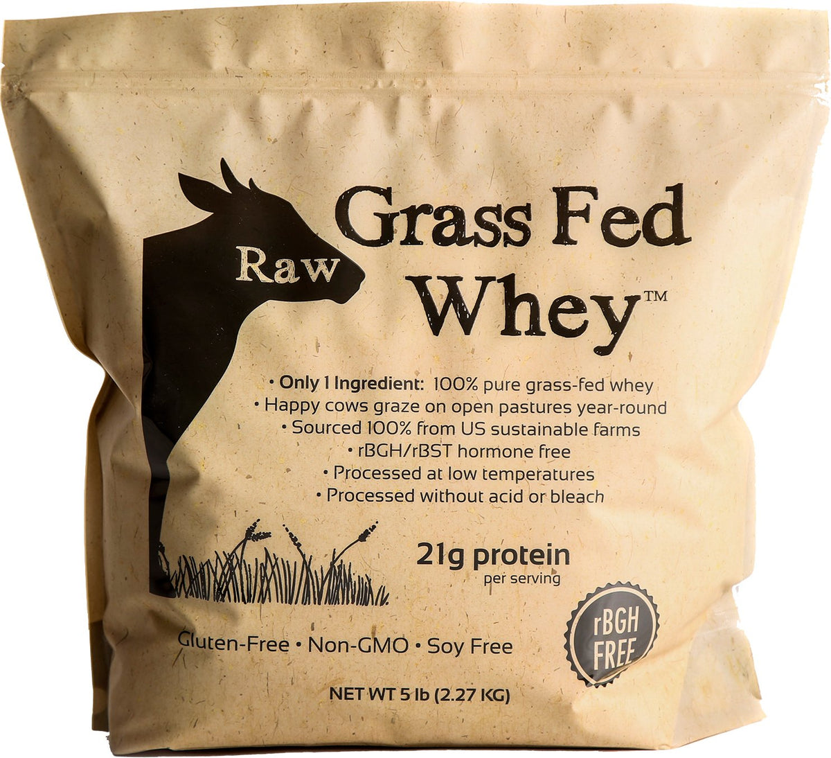 Raw Grass Fed Whey Protein Powder