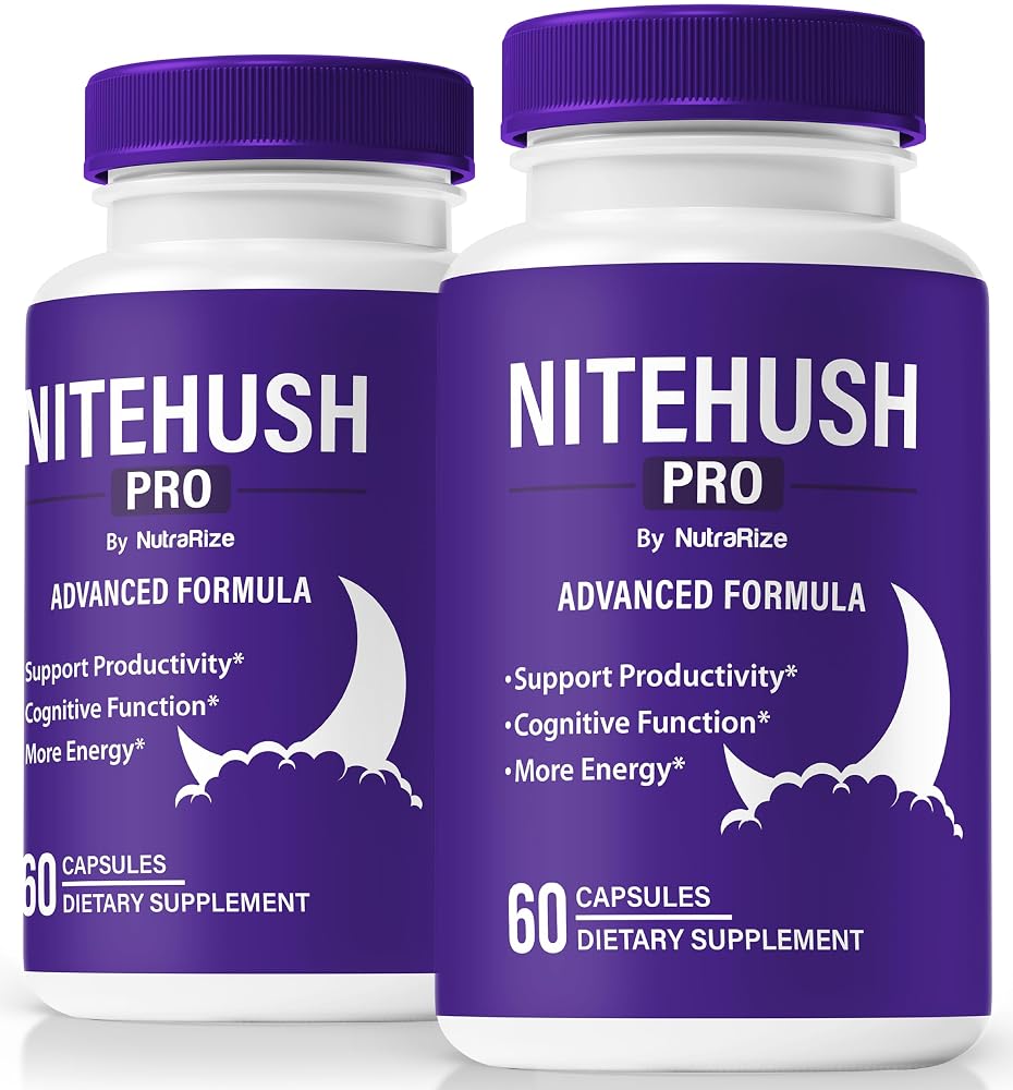 NutraRize Nite Hush Pro Capsules for Focus & Concentration - 120 Capsules