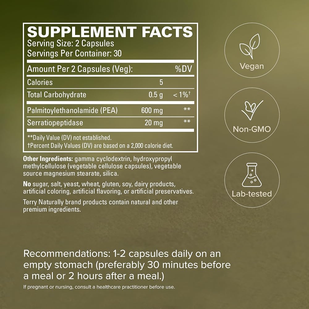 Terry Naturally Pea Healthy Inflammation Response - Post Workout - 60 - image 5