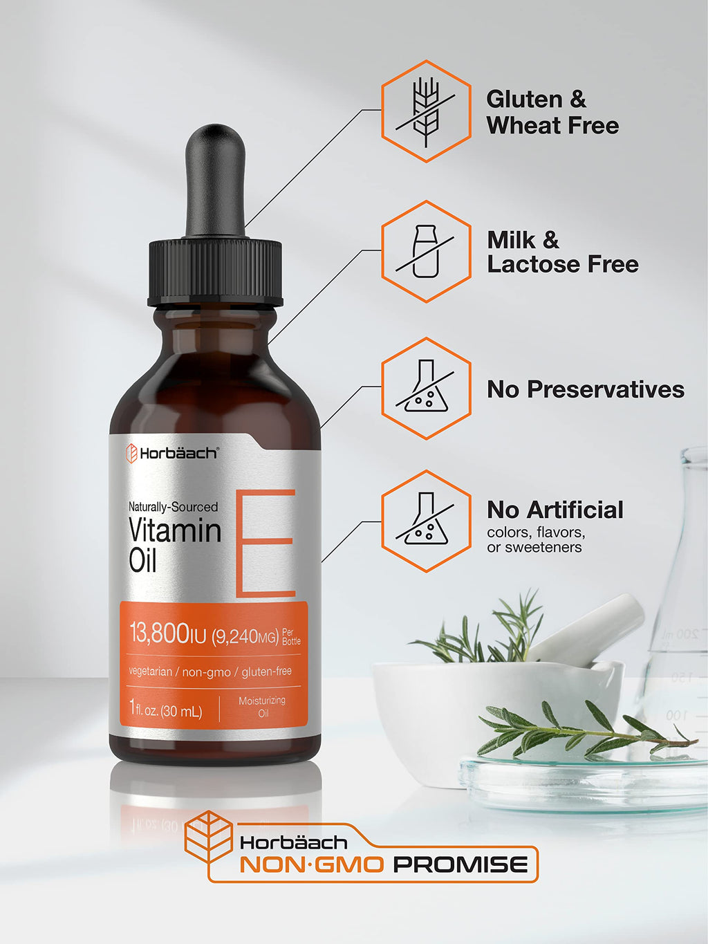 Horbäach Vitamin E Oil 13,800 IU for Face and Skin - 1 Fl Oz - image 4