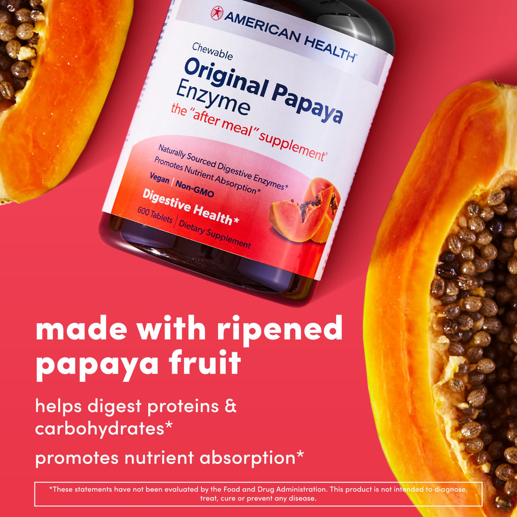 American Health Original Papaya Enzyme Chewable Tablets - 250 Count - image 3